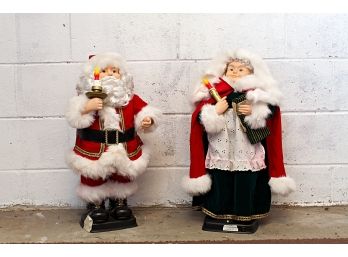 Santa And Mrs. Clause Standing Figures