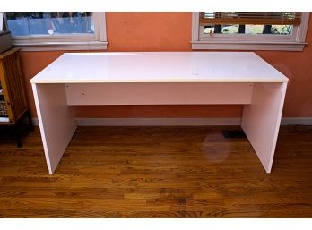 Large White Lacquered Desk