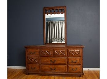 Triple Dresser & Mirror By Young-Henkle Furniture