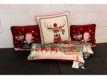 Five Various Christmas / Holiday Pillows