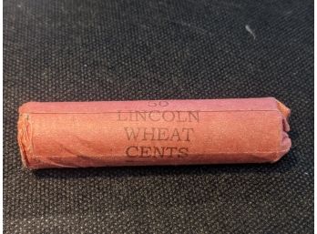 Roll Of Lincoln Wheat Pennies