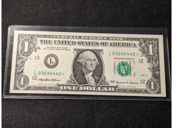 1999 $1 Bill Star Note