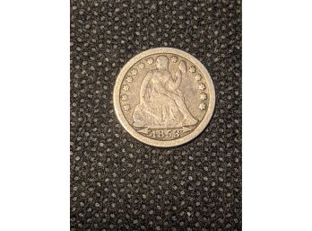 1853 Liberty Seated Variety With Arrows