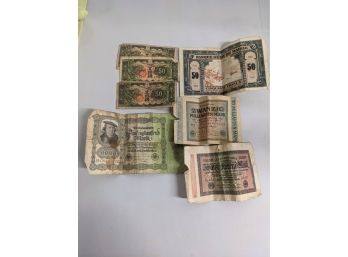 Old Foreign Paper Money