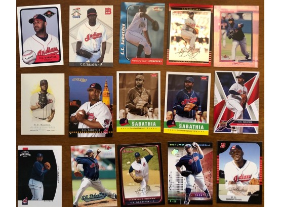 Collection Of 30 C.C. Sabathia Cards
