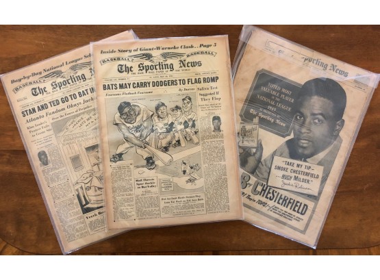 Vintage Jackie Robinson Sporting News Lot