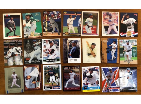 Gary Sheffield Group Of 35 Cards
