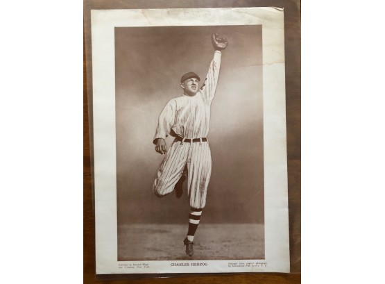 1916 Buck Herzog Baseball Magazine Premium