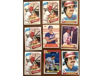 Lot Of 9 Keith Hernandez Cards