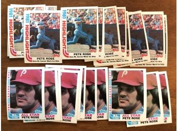 Lot Of 20 1982 Topps Peter Rose Cards