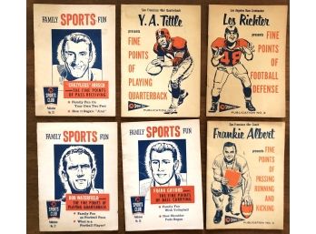 1950s Gas Station Giveaway Lot Of 6 Incl. 4 Hall Of Famers