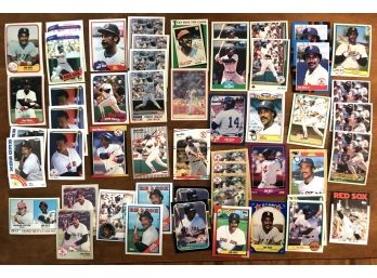 Lot Of 50 Jim Rice Cards 1978 To 1990