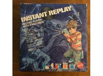 1971 Mattel Instant Replay In Original Box With Mays, Starr & Alcindor Disks