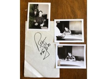 UConn & WNBA Legend Rebecca Lobo Signature And Three Original Photos