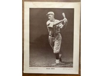 1926 Baseball Magazine Hughie Critz Premium Photo By Charles M. Conlon