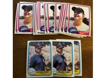 Lot Of 20 Gaylord Perry NY Yankees Cards