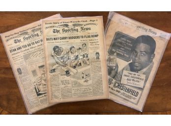 Vintage Jackie Robinson Sporting News Lot
