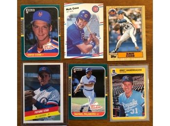 1980s Baseball Rookie Lot Of 16