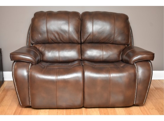 Power Reclining Leather Sofa Lot 2