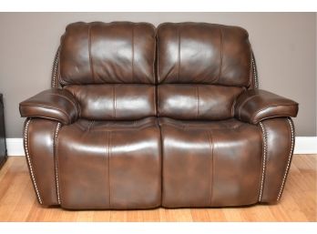 Power Reclining Leather Sofa Lot 1