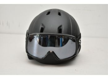 Youth Gale Force Ski Helmet And Smith Goggles