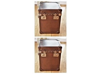 Pair Of Storage Trunk End Tables