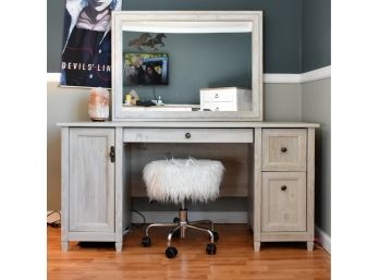 Desk With Added Mirror