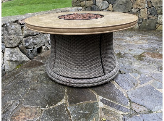 Frontgate Pasadena Stone Top Fire Table