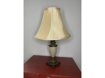 Table Lamp With Silk Shade