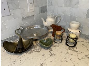 Teapot, Butter Dish & More