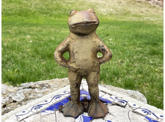 A Metal Outdoor Frog