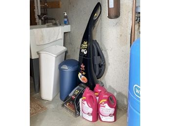A Vacuum And Cleaning Supplies