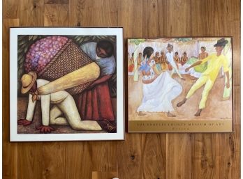 A Pairing Of Framed Diego Rivera Prints