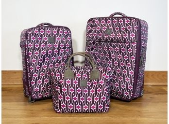 Bright Patterned Luggage By Diane Von Furstenburg