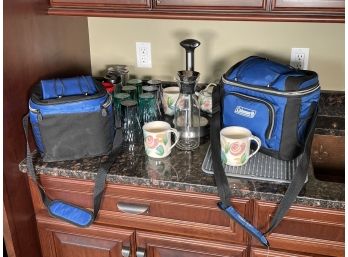 Travel Coolers, Glassware, Mugs And More!
