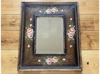 A Mirror In Floral Decoupage Frame