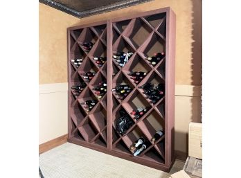 A Large Built In Style Wine Rack