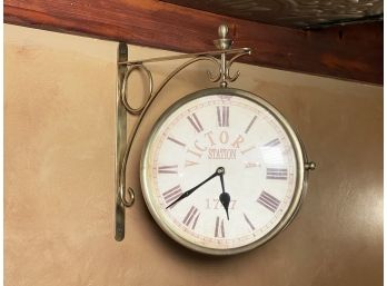 A Brass Wall Clock