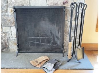 A Cast Iron Fireplace Assortment (See Note)