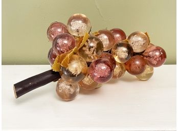 A Large Cluster Of Mid Century Lucite Grapes