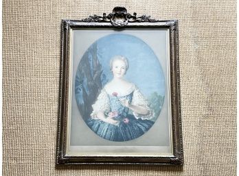 An Original 18th Century Pastel Self Portrait Of Lisabeth Louise Vige Le Brun, Portraitist To Marie Antoinette