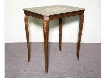 An Ornately Inlaid Side Table