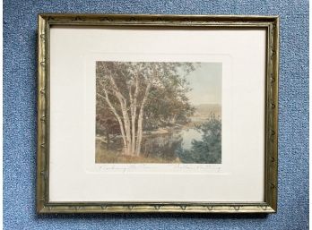 A Vintage Handcolored Print By Wallace Nutting