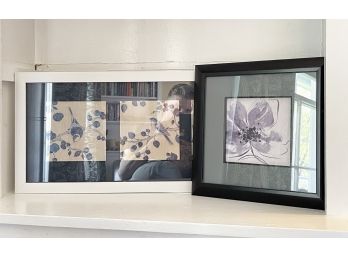 Modern Framed Bird And Flower Prints