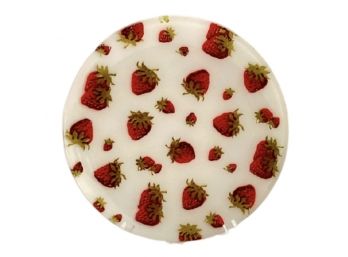 Mid-Century Strawberry Patterned Plate