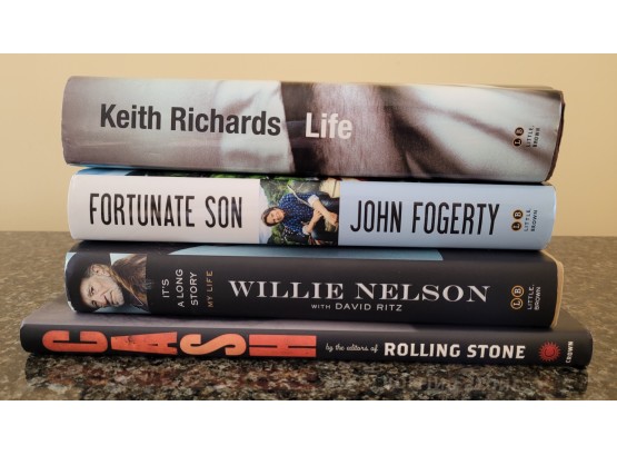First Edition Rolling Stone Book With Willie Nelson, Keith Richards And John Fogerty