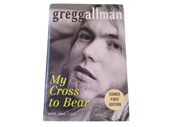 Signed First Edition Gregg Allman  My Cross To Bear With Alan Light