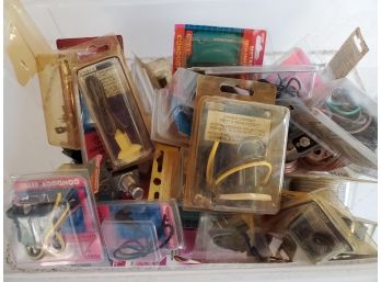 Box Lot Of Automobile Electrical Accessories And Wire