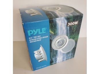 NIB Pyle 300 Watt Weather Proof Ceiling Speakers