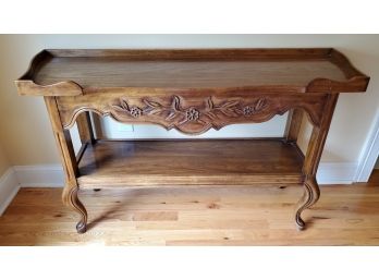 Decorative 4 Ft Hall Table With Shelf